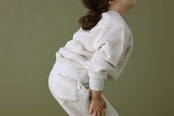 Premium Japanese kids pants made in Japan - soft comfortable fabric flexibility detail